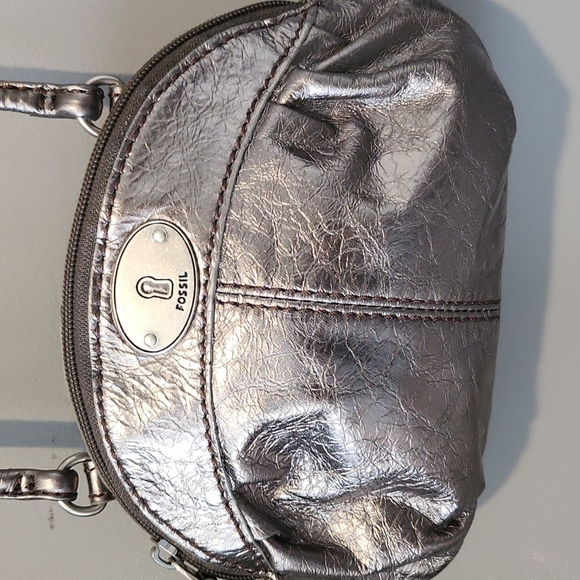 Fossil silver, cross body mini purse - Picture 1 of 5